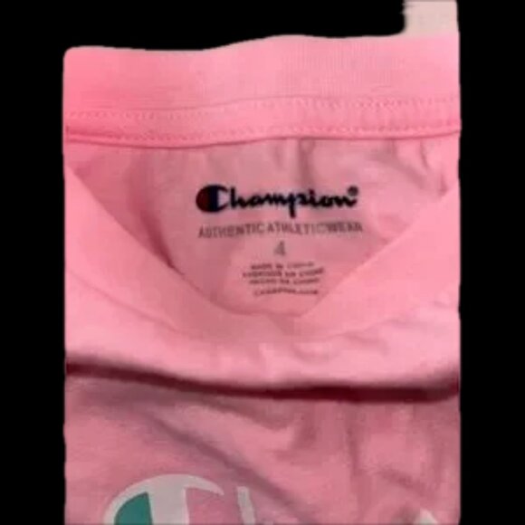 Adorable ladies XS or girls size 4 crop boxy fit champion classic pink top new - Picture 4 of 6